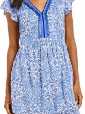 Vineyard Vines Blue and White Mini Dress